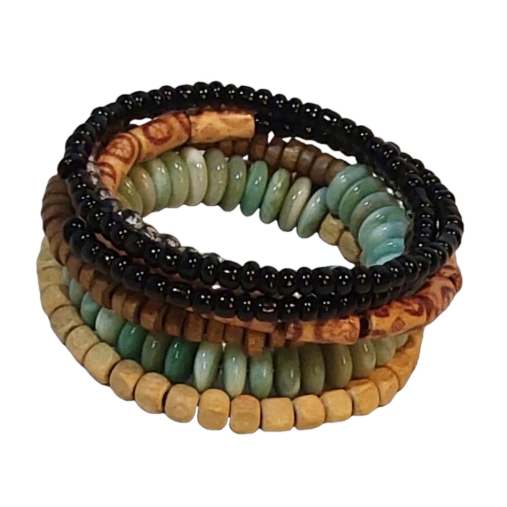 Stackable Spiral Multicolored Bracelet - image 8